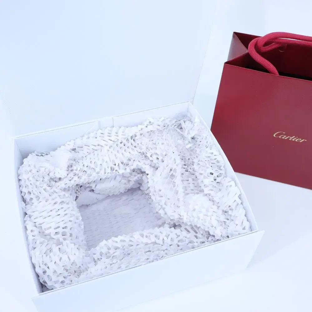 CARTIER White Gift Box and Red Paper Bag 4